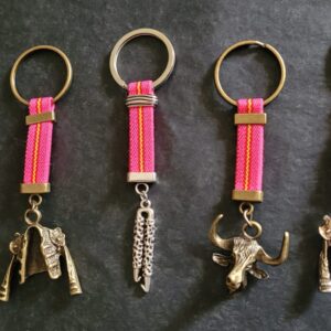 Llaveros lona y acero varios
