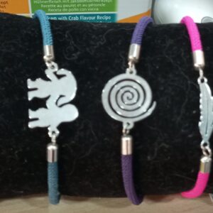 Pulsera cordón y acero varios 2