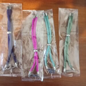 Pulsera cordón y acero varios