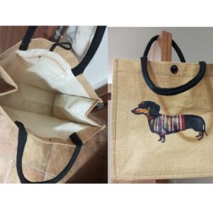 Tote Bag tela saco perro Salchicha